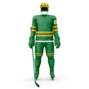 Maillots de hockey personnalisés unisexe adulte matériau polyester à séchage rapide idéal pour l'entraînement en équipe et la compétition - Product Image 3