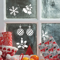 Pochoir de Noël pour pulvérisation de neige, 20 cm, modèle de Noël pour animaux de compagnie, décoration de fêtes
