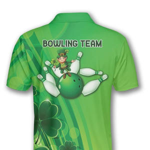 Short Sleeves Reversible Custom Full Sublimation Plus Size Unisex <b>Bowling</b> Polo Shirts Adults Quick Dry Breathable Printed Jersey - Product Image 5
