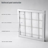 Nouvelles pièces pour systèmes CVC, filtre primaire à faible résistance sur mesure G2/G3/G4, filtre à panneau haute efficacité en polyester blanc aiguilleté