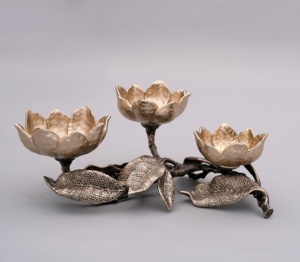 Cuenco de vidrio triple, soporte para aperitivos, diseño decorativo de árbol, soporte para frutas secas y dulces, centro de mesa elegante - Product Image 5