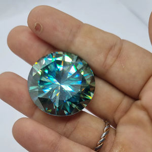 Diamante facetado moissanita azul claro - Product Image 1