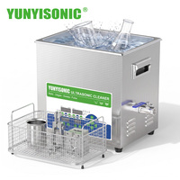 Limpiador Ultrasónico Industrial de Precisión Yunyisonic de 33kHz con Sistema de Desgasificación por Barrido, Tanque de 10 Galones para PCB y Piezas Electrónicas, Uso en Laboratorio