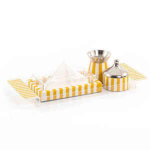 Quemador de Incienso de Sándalo Natural 100% Ecológico de Estilo Moderno, Juego de Quemadores de Incienso Árabes Religiosos con Bandeja Cuadrada - Product Image 3