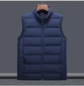 Vêtement pour homme de haute qualité, veste sans manches en softshell légère pour homme, doublée en polaire, coupe-vent, pour le golf et la course à pied - Product Image 1