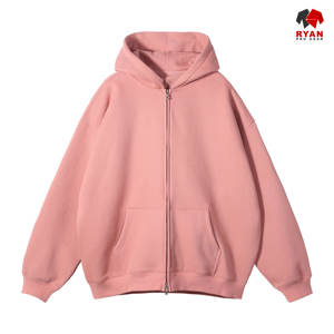 Sweat à capuche pour homme Ryan Pro Gear avec fermeture éclair et logo personnalisé sur le devant, tissu en molleton 100% coton, respirant, décontracté, pour l'hiver - Product Image 5