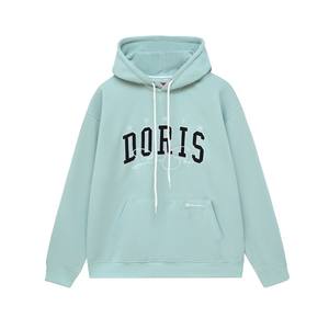 Sweats à capuche à carreaux tricotés de haute qualité sweats coton/poly polaire 350gsm pull surdimensionné logo d'impression noir pour hommes - Product Image 3