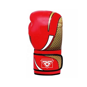 Top Quty logotipo personalizado 10oz guantes de boxeo de cuero de vaca hechos a mano PU cuero artes marciales ropa deportiva público objetivo Boxers - Product Image 2