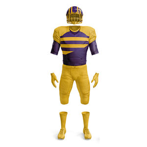 Hot Selling American <b>Football</b> Jersey Lightweight Polyester Sports Wear with Custom Logo Printing Short Sleeve Set Uniform - Product Image 1