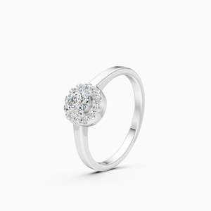 Anillo de Lujo Sostenible con Diamante Cultivado en Laboratorio, Elegancia Clásica, con 0.35 Ct |   En oro amarillo, blanco y rosa de 9 quilates - Product Image 2