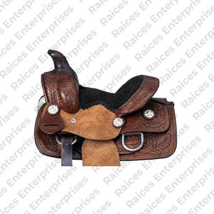 Estilos de logotipo personalizado Material de característica de embalaje Sillín de caballo Superventas Cuero genuino americano Sillín de caballo inglés occidental - Product Image 1