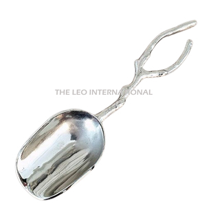 Juego de cubiertos de regalo de lujo con diseño de forma de flor chapada en oro para boda Juego de cubiertos de textura martillada de Metal de aluminio - Product Image 5