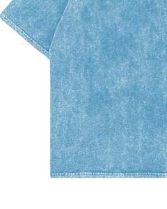 T-shirt unisexe en coton bleu clair délavé surdimensionné, style vintage, épaules tombantes, streetwear décontracté, été, t-shirt unisexe, haut à porter - Product Image 5