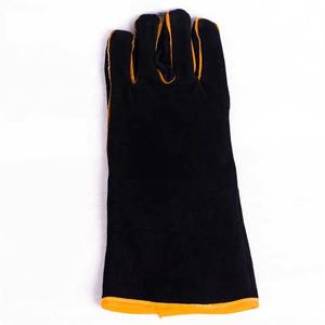 Vente en gros de gants de soudage à main pleine en cuir de vachette double couche résistants à l'usure et à la chaleur Protection du travail pour les soudeurs - Product Image 6