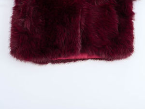 Manteau en fausse laine d'hiver personnalisé pour femmes, manteau long en fausse fourrure de luxe pour femmes, manteau d'hiver pour femmes avec col en fausse fourrure - Product Image 5