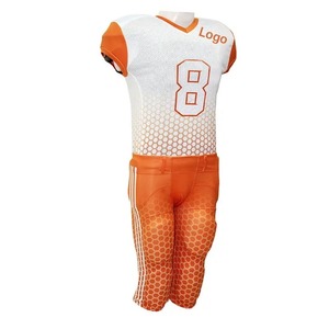 Ropa de fútbol americano personalizada de calidad superior OEM, conjuntos de manga corta anti-UV transpirable, uniformes de talla grande para temporada de verano - Product Image 1