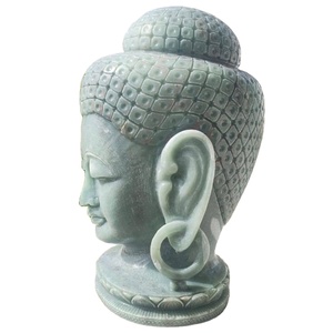 Compre una Figura de Buda de Aventurina Verde de Moda, Tallada a Mano, Escultura Religiosa de Piedras Preciosas, Rudra Gems Delhi, Cristal Curativo - Product Image 2