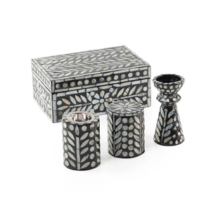 Best Choice Handcrafted <b>Mother</b> of Pearl Box with Mabkhar, Bakhor Box, <b>Candle</b> Holder Wholesale Price from Vietnam - Product Image 2