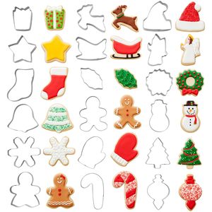 Wilton hiện đại kỳ nghỉ hình dạng thép không gỉ Cookie cutter Set Durable giáng sinh Baking công cụ - Product Image 2