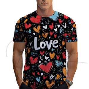 Camisetas de Manga Corta para Hombre, Diseño Personalizado 2026, Alta Calidad, Transpirables, de Secado Rápido, Corte Regular, Tela Jersey, Impresión Digital - Product Image 1