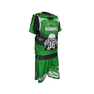 Uniforme de crosse avec logo personnalisé Vêtements de sport 100% polyester sublimé Uniformes à séchage rapide de haute qualité - Product Image 4