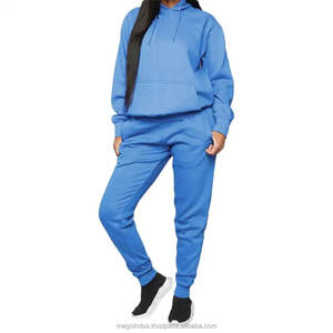Ensemble deux pièces pour femme, survêtement de sport, survêtement à capuche, pantalon de survêtement, couleur unie, collection hiver Offre Spéciale - Product Image 4