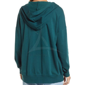 Sweat à capuche léger et respirant pour femme, avec fermeture éclair sur le devant et logo personnalisé, collection hiver 2025 - Product Image 2