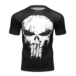 Camiseta de Compresión de Manga Corta con Color Personalizado, Ropa Deportiva y Casual de Alta Calidad para Hombre, Capa Base Atlética - Product Image 1