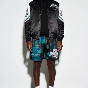 Logo personnalisé été de base grande taille hommes imprimé Shorts pour hommes Paisley Shorts hommes 100% polyester de qualité supérieure maille - Product Image 2