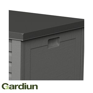 Baúl de Jardín de Resina de 390L con Asiento y Amortiguadores |   Artículos para Jardín Exterior |   Producto Listo para Enviar desde España - Product Image 4