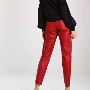 Pantalones de cuero Pantalones elásticos versátiles para el trabajo Fin de semana Uso versátil en prendas Textiles decorativos para el hogar Activewear ronpex - Product Image 6