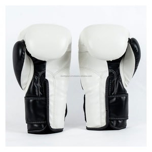 Custom Logo Sanda MMA Boxing Shooter Gloves PU Leather Breathable Half Finger Hook Loop Closure Durable Unisex Training Sparring - Product Image 2