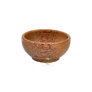 Bol en bois de coco de style rustique, bol en bois naturel pour la salle à manger et la décoration - Product Image 3