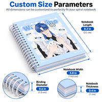 Carnet à spirale personnalisé avec logo, impression sur mesure, carnet à couverture rigide avec logo, journal, papeterie scolaire et de bureau, vente en gros