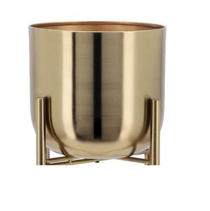 Jardinière de style brillant pour confiseries et centres commerciaux, accessoires décoratifs, pot de fleurs en métal, article décoratif, lot de 3 - Product Image 2