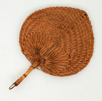 Vintage natürliche Dekor Top hand gewebte Bambus Fan mit eingewickelten Griff Home Decor Wandbehang herzförmige Wand kunst aus Vietnam