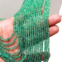 El más vendido, collar de cuentas de Esmeralda zambiana verde Natural, múltiples hebras, verde esmeralda, collar ajustable hecho a mano para hacer joyas