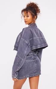 Veste en jean courte pour femme, tricotée, respirante, imperméable, haute qualité, service OEM - Product Image 2