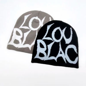 หมวกไหมพรมอะคริลิคลายแมงมุมสำหรับผู้หญิงและผู้ชายหมวกลายหัวกะโหลกหมวกอบอุ่นสำหรับฤดูหนาวออกแบบโลโก้ได้ตามต้องการ - Product Image 5