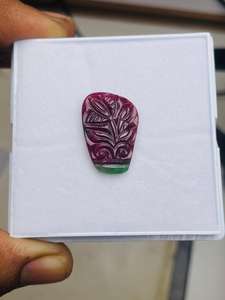 พลอยทับทิมคุณภาพ AAA ธรรมชาติ แกะสลักคู่ ไม่ผ่านการอบ ไม่ผ่านการบำบัด สวยงามไม่เหมือนใคร ต้นกำเนิดจากแอฟริกา งานเจียระไนและขัดเงาอย่างสมบูรณ์แบบ - Product Image 5