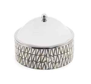 Cazuela redonda de acero inoxidable elegante, diseño duradero y de tendencia para cada ocasión con estilo clásico y material de vidrio - Product Image 1