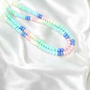 Inde Fabriqué Vibrant Multicolore Opale Rondelle Forme Lâche Pierres Précieuses Bijoux 7mm 10mm Perles De Pierre pour Colliers Bracelets - Product Image 3