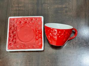 Elegant Blue <b>Porcelain</b> <b>Tea</b> Cup <b>Set</b> with Gift Box Solid Pattern Includes Matching Saucer for Enhancing Your <b>Tea</b> Experience - Product Image 3