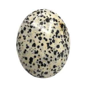 Gran oferta, Jaspe dálmata Natural, piedra de Palma de cristal pulida, curación, estilo de amor a granel para jaspe de meditación de Reiki de bolsillo - Product Image 5