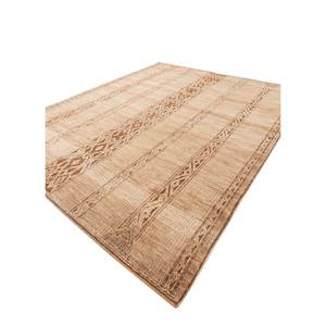 พรมไหมพรมถักมือ Jaipur Rugs รุ่น ZA LCA-1510 สีเทียมเบจและน้ำตาล ลายเรขาคณิต สำหรับห้องนั่งเล่นหรือทางเดินในบ้าน เหมาะสำหรับวัยรุ่น - Product Image 2