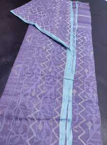 Hot Sale Dhakai Jamdani Sharee Export Quality for Women JAMDANI <b>FABRIC</b> Blue <b>RED</b> GREEN Golden Sky Blue From Bangladesh - Product Image 5