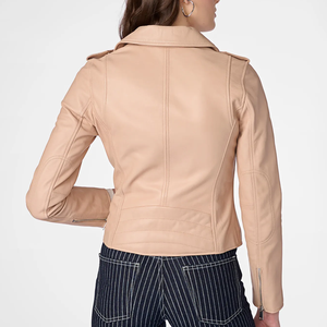 Chaqueta de cuero personalizada para mujer, chaquetas de alta calidad, a la moda, invierno, 2023 - Product Image 5