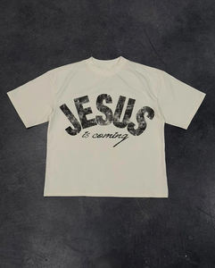 เสื้อยืดพิมพ์ลายสำหรับผู้ชายผ้าฝ้าย100% 280gsm ทนทานเสื้อเชิ้ตพิมพ์ลายไซส์ใหญ่พิเศษสำหรับฤดูร้อน - Product Image 4