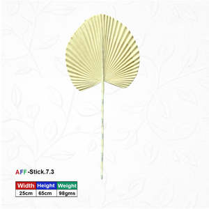 ก้านต้นปาล์มประดิษฐ์สีขาวแบบจีบระบาย AFF-Stick-7.3 - Product Image 1