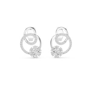 ต่างหูเพชรทรงหยดน้ำทรงกลมสีโรสโกลด์ 14K สำหรับผู้หญิง |   ชุดทำงาน |   เพชรที่เพาะเลี้ยงใหม่ - Product Image 4